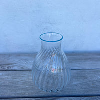 Klar glas BLÅ TOP 21 cm