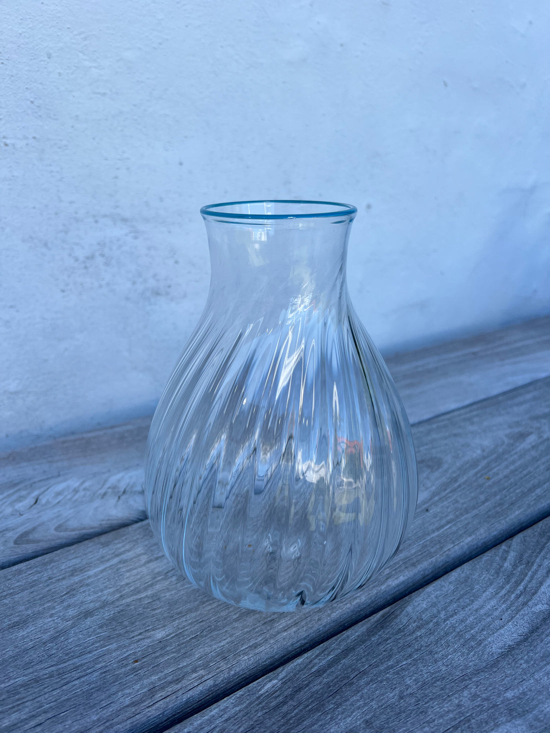 Klar glas BLÅ TOP 21 cm