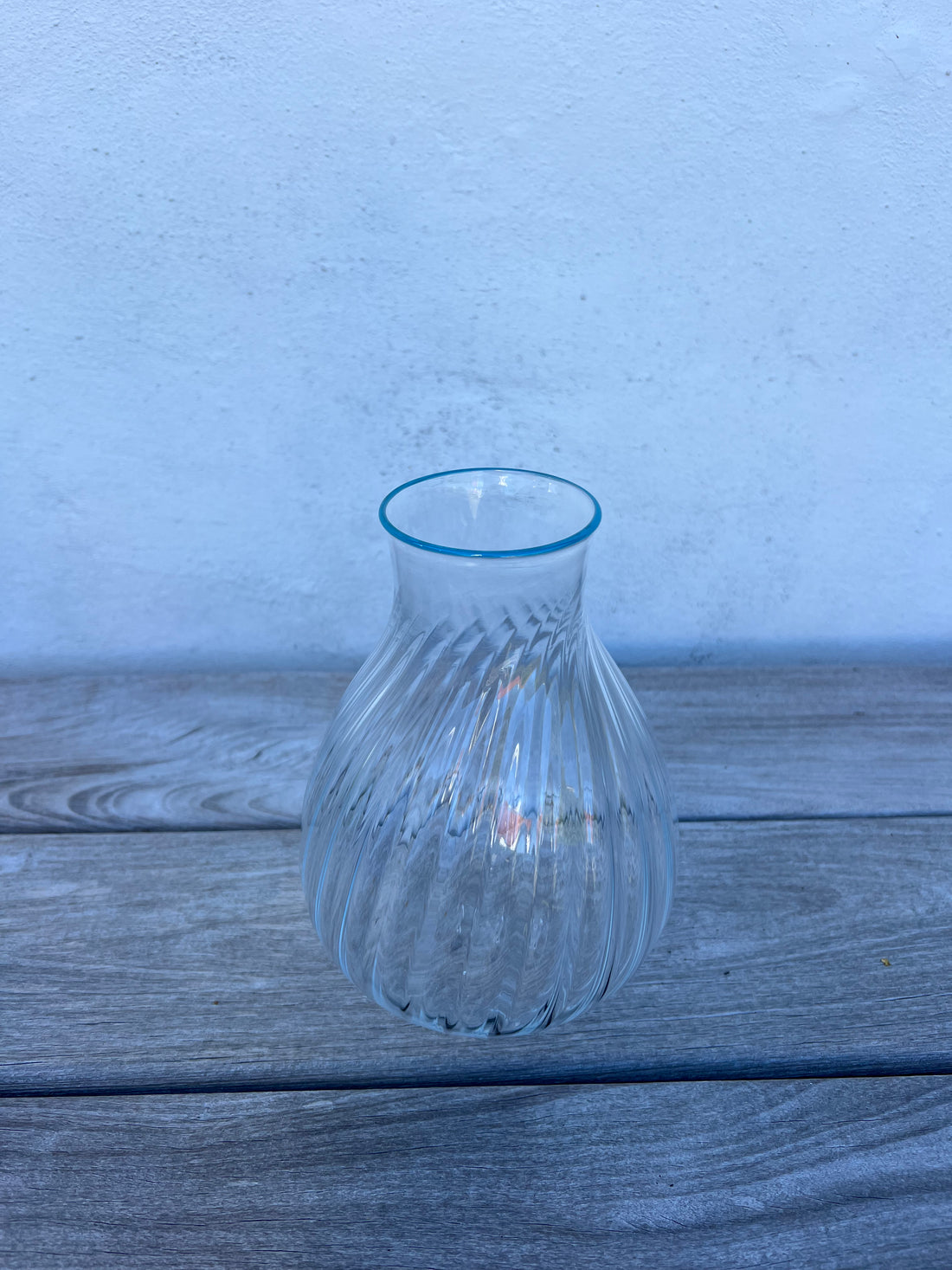 Klar glas BLÅ TOP 21 cm